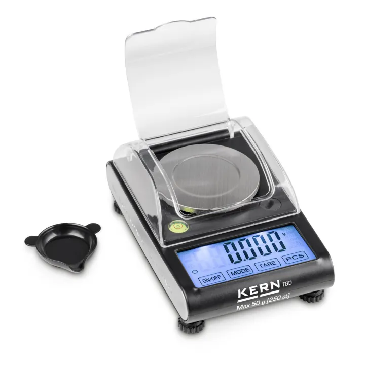 Balance à carats de poche compacte KERN TGD 50-3C