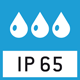Protection IP 65 selon DIN EN 60529: Convient pour un contact bref avec des liquides. Utiliser un chiffon humide pour le nettoyage. Étanche à la poussière.